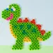 PlayBox: Placă de bază mare XL pentru mărgele termoadezive cu dinozauri, 1 bucată