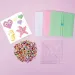 PlayBox: Set creativ pentru realizarea de imagini din mărgele termoadezive - Unicorni