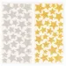 PlayBox: Set de autocolante cu stele aurii și argintii sclipitoare, 132 de bucăți