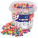 PlayBox: Set de mărgele colorate cu litere, 1250 bucăți, 7x7x7mm