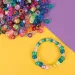 PlayBox: Set de mărgele colorate pentru gătit, cilindrice și cubice, ABC, pachet de 1000 bucăți.