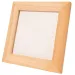 Playbox: Ramă foto din lemn natur, pictabilă – 120 x 120 mm