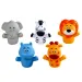 Playgo: Set de marionete pentru degete cu 5 animale de safari