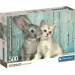 Prietenia dintre pisică și iepuraș puzzle HQC de 500 de piese - Clementoni