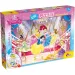 Prințese Disney 2 în 1 puzzle de 250 de piese și carte de colorat 50x35cm - Lisciani
