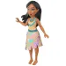 Prințese Disney: Păpușă mini Prințesa Pocahontas cu fustă strălucitoare - Mattel