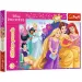 Prințese Disney puzzle glitter de 100 piese - Trefl