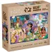 Prințese Disney și animalele lor 2 în 1 puzzle eco mini de 24 piese și carte de colorat 35x25cm - Lisciani