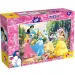 Prințesele Disney 2 în 1 puzzle de 108 piese și carte de colorat 70x50cm - Lisciani