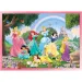 Prințesele Disney 2 în 1, puzzle de 24 piese și carte de colorat 50x35cm - Lisciani