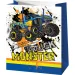 Pungă de cadou medie cu model Monster Truck 18x10x23cm