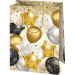 Pungă de cadou uriașă cu model de baloane 33 x 15 x 44,5 cm