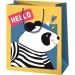Pungă mare de cadou cu model panda, 33x26,7x13,7 cm