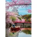 Puzzle HQC de 1000 de piese cu Castelul Himeji primăvara - Clementoni