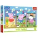 Puzzle Peppa Pig puterea prieteniei 3x50 piese - Trefl