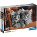 Puzzle compact HQC cu 500 de piese - pisici gri - Clementoni