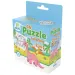 Puzzle de colorat 2 în 1 cu 16 piese - Dino
