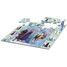 Puzzle de podea interactiv, 24 de piese - Regatul de Gheață - Clementoni imaginea 2