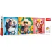 Puzzle panoramic cu defilare de modă pentru câini, 500 de piese - Trefl