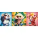 Puzzle panoramic cu defilare de modă pentru câini, 500 de piese - Trefl