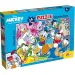 Puzzle și carte de colorat 2 în 1 cu Donald Duck de la Disney, 24 piese, 50x35cm - Lisciani