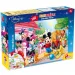 Puzzle și carte de colorat 2 în 1 cu Mickey Mouse și prietenii, 150 piese, 70x50 cm - Lisciani