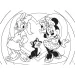 Puzzle și carte de colorat 2 în 1 cu Minnie Mouse, 24 piese, 50x35cm - Lisciani