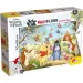 Puzzle și carte de colorat 2-în-1 cu Winnie de Pluș, maxi, 24 piese, 70x50 cm - Lisciani