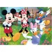 Puzzle și carte de colorat Mickey Mouse 2-în-1, 24 piese, 35x25 cm - Lisciani