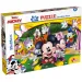 Puzzle și carte de colorat Mickey Mouse 2 în 1, cu 48 de piese, 35x25cm – Lisciani