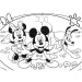 Puzzle și carte de colorat Mickey Mouse 2 în 1, cu 48 de piese, 35x25cm – Lisciani