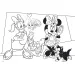 Puzzle și carte de colorat Minnie Mouse 2 în 1, 108 piese, 50x35cm - Lisciani