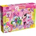 Puzzle și carte de colorat Minnie Mouse 2 în 1, 60 de piese, 50x35 cm - Lisciani