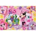 Puzzle și carte de colorat Minnie Mouse 2 în 1, 60 de piese, 50x35 cm - Lisciani
