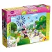 Puzzle și carte de colorat Minnie Mouse 2 în 1 maxi, 150 piese, 70x50cm - Lisciani