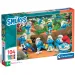 Puzzle supercolor de 104 piese cu distracția din pădurea Strumfilor - Clementoni