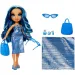 Rainbow High: Papusa de modă Skyler, îmbrăcată pentru plajă, cu modă de litoral