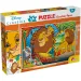 Regele Leu 2-în-1 puzzle de 24 de piese și carte de colorat 50x35cm - Lisciani