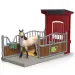 Schleich: Farm World - Set de joacă cu grajd și figurină cal de Mustang (42724)