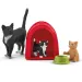 Schleich: Farm World - Set de joacă pentru pisicuțe drăguțe (42501)