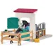 Schleich: Horse Club - Set de joacă cu box pentru cai cu iapă și mânz (42611)