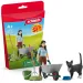 Schleich: Set de paie cu pisică (42747)