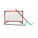 Set CROSS Floorball de joc cu minge, cu 2 bețe și 2 porți - Woodyland