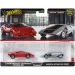 Set de 2 mașinuțe Hot Wheels Deluxe: Lamborghini Countach LP5000 QV și Lancia Stratos Zero - Mattel