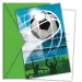 Set de 6 invitații pentru petrecere de fotbal cu plicuri