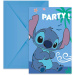 Set de 6 invitații pentru petrecerea Disney Stitch