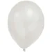 Set de 8 baloane albe pastel metalice