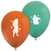 Set de 8 baloane portocaliu-turcoaz-verde Disney+Prințese Vaiana 2