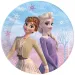 Set de 8 farfurii de hârtie Frozen 2 Elsa și Anna, 23 cm