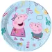 Set de 8 farfurii de hârtie Peppa Pig, 23 cm